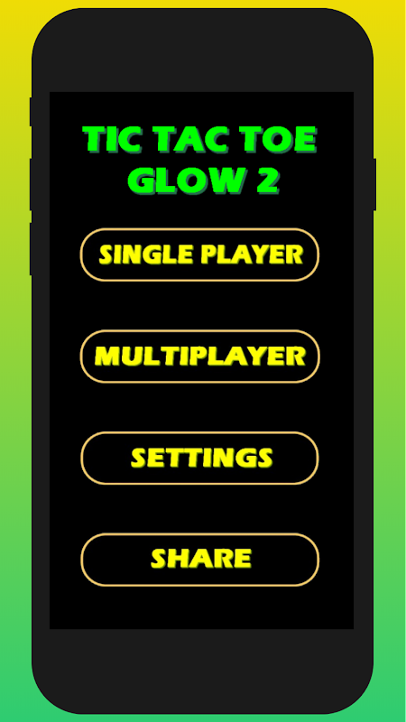 Tic Tac Toe glow - Free Puzzle Game for Android - Download the APK