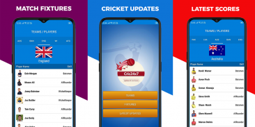 Cric24x7 - Live Cricket Scorecard & News Updates screenshot 2