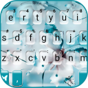 Tema Keyboard Blue Butterfly