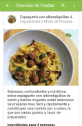 Recetas De Pastas screenshot 1