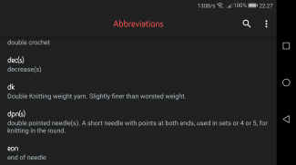 Knitting Abbreviations screenshot 4