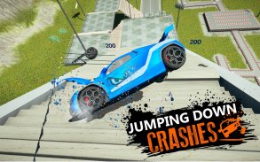 Car Crash Beam  Drive Sim: Death Stairs Jump Down screenshot 3