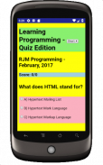 Learning Programming Quiz screenshot 0