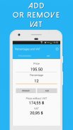 Percentages and VAT Calculator screenshot 1