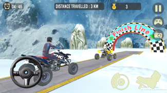 Impossible Snow ATV Bike Stunt screenshot 4