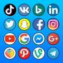 All in one social media networks Icon