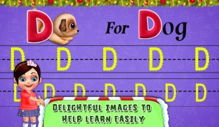 Christmas Preschool Letter Tracing Book Pages screenshot 1