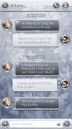 GO SMS PRO 55° GREY THEME screenshot 3