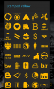 Stamped Yellow Icon Pack screenshot 3