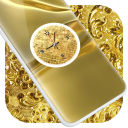 Gold Clock Live Wallpaper Icon