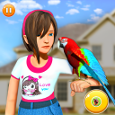 Flying Parrot Pet Games Icon