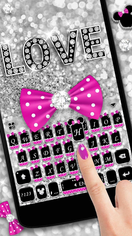 twinkle minny bowknot keyboard theme