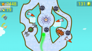 Follow the Line Monster Run: Finger Race 2D Deluxe screenshot 8