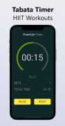 间隔计时器——适用于Tabata间歇训练、HIIT高强度间歇训练和健身房的健身计时器 screenshot 1