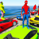 Spider hero Cars Stunt Games Icon