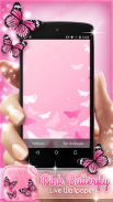 Pink Butterfly Live Wallpaper screenshot 2