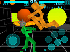Pertarungan stickman: prajurit neon screenshot 8