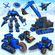 Snow Excavator Robot Games screenshot 3