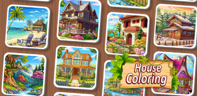 House Coloring Paint by Number