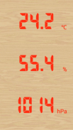 तापमान आर्द्रता बैरोमीटर फ्री screenshot 1