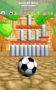 Soccer Ball Knockdown - aim, flick and tumble cans screenshot 22