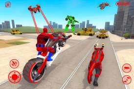 Police Panther Robot Bike Transformation Hero screenshot 8