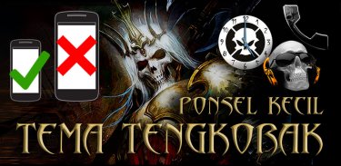 Tema Tengkorak - ponsel kecil screenshot 2