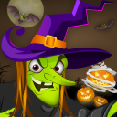 Angry Witch on Scary Run Icon