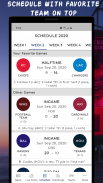 2021 NFL Football Schedule & Scores screenshot 1