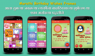 Marathi Birthday Wishes Frames screenshot 0