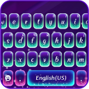 Tema Keyboard Purple Glow