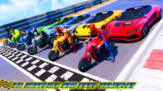 Superhero Bike Stunt Games 3D screenshot 2