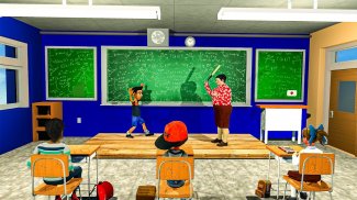 Evil Teacher Scary Games 3D screenshot 2
