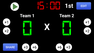 Virtual Scoreboard - Marcador fútbol, baloncesto screenshot 2