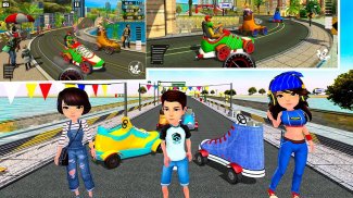 Crazy Fun Race 3D Super Hero Team Racing screenshot 0