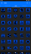 Blue and Black Icon Pack Free screenshot 15