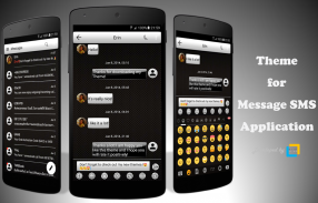 SMS Messages Gloss WhiteBlack screenshot 3