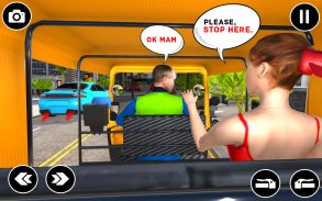 Rickshaw Driving Tuk Tuk Game screenshot 0