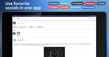 Maki: Facebook, Twitter & more socials in one app screenshot 1