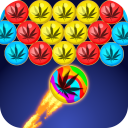 Bubble shooter weed - pop marijuana leaf Icon