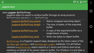 Docs for pygame screenshot 3