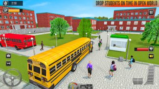सिटी स्कूल बस ड्राइविंग गेम screenshot 7