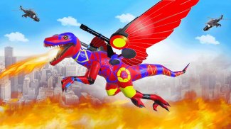 Flying Dinasaur Robot Car Transform: Dino Games screenshot 3