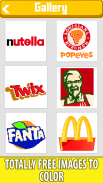 Food Logo Pixel Art Coloring screenshot 6