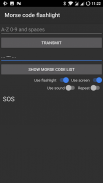 Morse code flashlight (free & no ads) screenshot 1