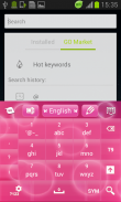 Pink Bubblegum GO Keyboard screenshot 5