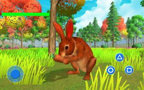 forest rabbit animal simulator pet games screenshot 2