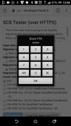 SCS signer application screenshot 1