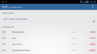 Exchange rates ExR screenshot 6