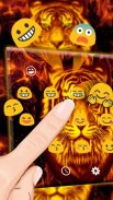 Flaming Tiger Keyboard Theme screenshot 3